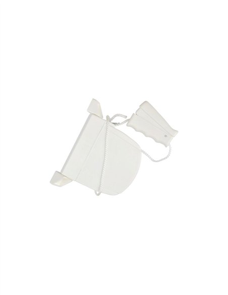 RECOGEDOR MINI CORDON CON MANETA - BLANCO