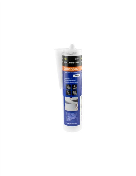 CARTUCHO SILICONA ACETICA UNIVERSAL 360 BLANCA - BLANCO