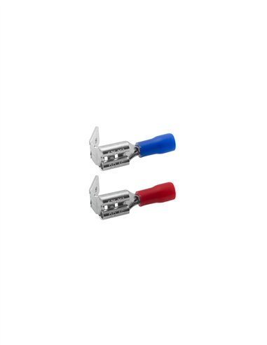 TERMINAL FASTON PRE-AISLADO MACHO-HEMBRA - 2.5 / 6.3MM - AZUL