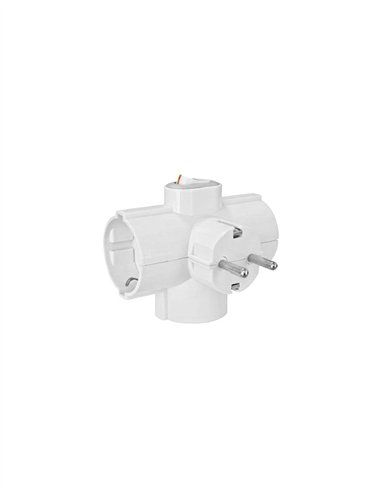 TRIPLE SCHUKO CON INTERRUPTOR