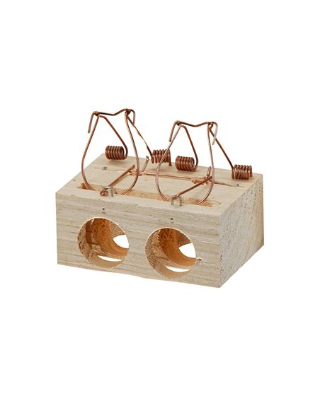 RATONERA DE DOS AGUJEROS - L 150MM X A 70MM X P 100MM