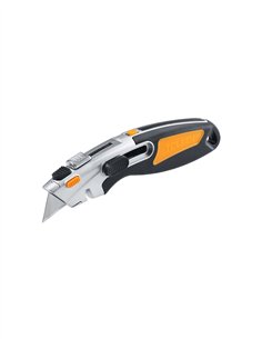 CUTTER DE SEGURIDAD SOFT TOUCH + 2 HOJAS SK2 TOLSEN
