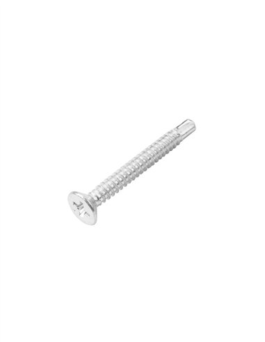 TORNILLO ROSCA CHAPA PUNTA BROCA CABEZA PLANA - 3.5X19MM