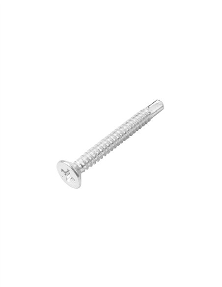 TORNILLO ROSCA CHAPA PUNTA BROCA CABEZA PLANA - 3.5X19MM
