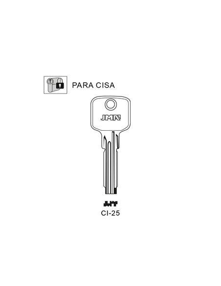 LLAVE EN BRUTO SEG. PARA CISA