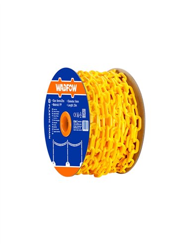 CADENA PLASTICO AMARILLA WADFOW - 6MMX25M