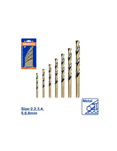 JUEGO 7 PZS BROCAS PARA METAL HSS WADFOW
