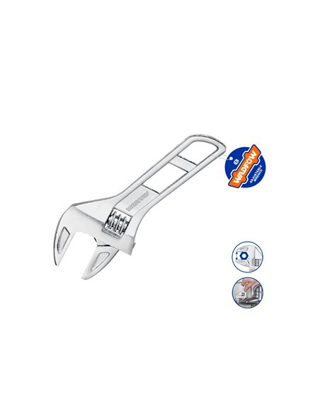 LLAVE INGLESA AJUSTABLE 160MM 6" WADFOW - 200MM 8"
