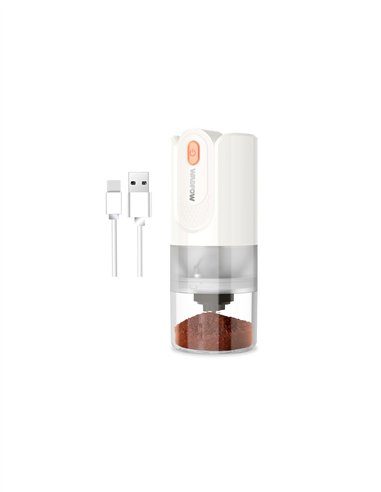 MOLINILLO DE CAFE INALAMBRICO 15W 25G WADFOW - BLANCO
