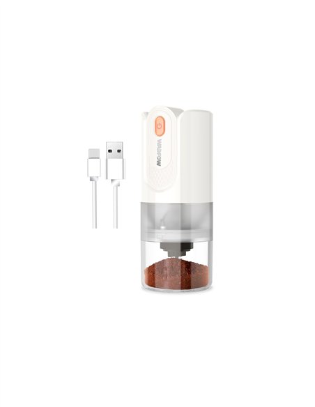 MOLINILLO DE CAFE INALAMBRICO 15W 25G WADFOW - BLANCO