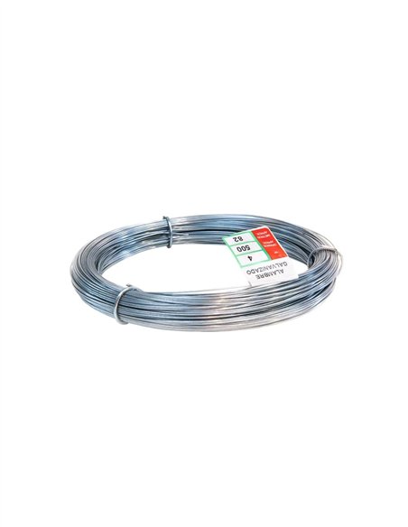 ROLLO ALAMBRE GALVANIZADO 500GR - N8 1.4MM 39M