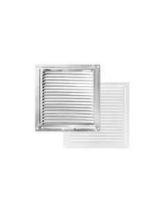 REJILLA PLANA - 30X30CM ALUMINIO BLANCO
