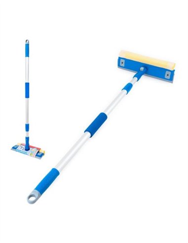 LIMPIACRISTALES DUAL MANGO TELESCOPICO 78-130CM