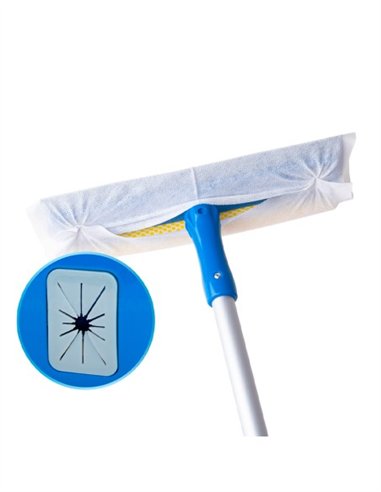LIMPIACRISTALES DUAL MANGO TELESCOPICO 78-130CM