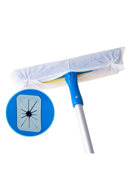 LIMPIACRISTALES DUAL MANGO TELESCOPICO 78-130CM
