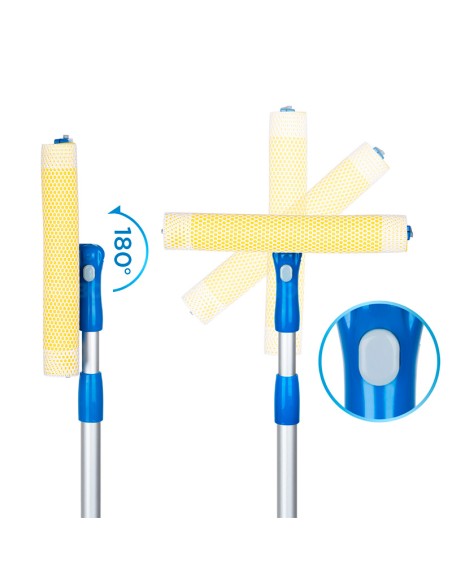 LIMPIACRISTALES DUAL MANGO TELESCOPICO 78-130CM
