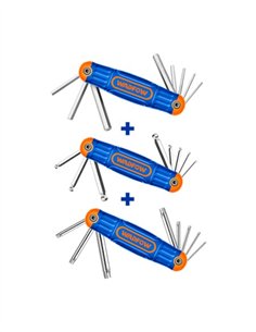 JGO 24 PIEZAS LLAVES HEXAGONALES Y TORX WADFOW