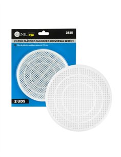 FILTRO PLASTICO SUMIDERO UNIVERSAL 120MM (2UND)