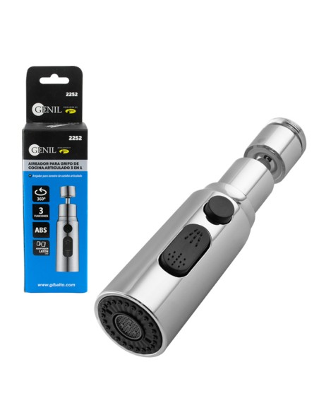AIREADOR PARA GRIFO DE COCINA ARTICULADO 3 EN 1