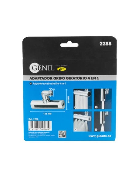 ADAPTADOR GRIFO GIRATORIO 4 EN 1