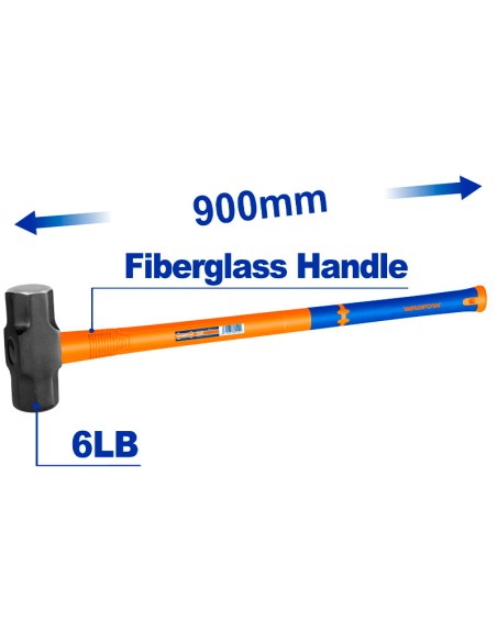 MAZO ACERO MANGO FIBRA VIDRIO WADFOW - 2.7KG
