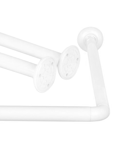 BARRA DE BAÑO CURVA 90º - 80 X 80CM