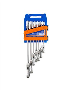 JUEGO LLAVES COMBINADAS CON CARRACA 8-19MM WADFOW
