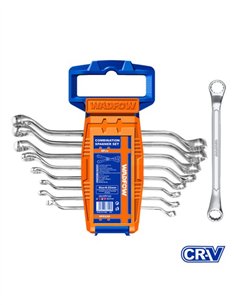 JUEGO 8 PIEZAS LLAVES ESTRELLA  ACODADAS 6-22MM WADFOW