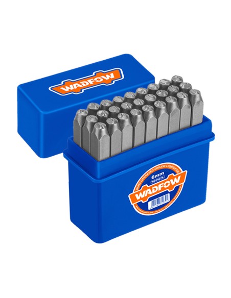 JUEGO 27 CINCELES MARCADORES ABECEDARIO 6MM WADFOW