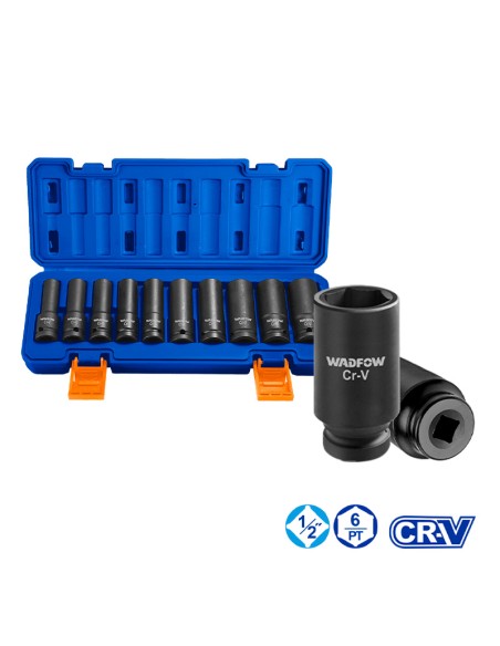 JUEGO 10 VASOS LARGOS DE IMPACTO 1/2" WADFOW