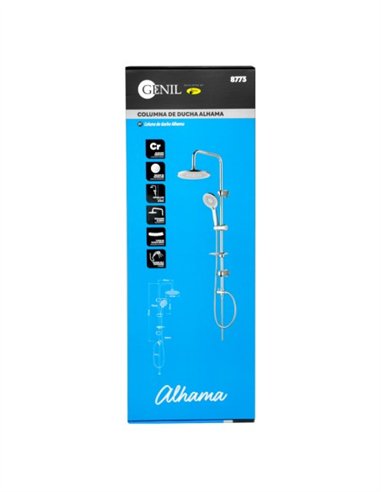 COLUMNA DE DUCHA CROMO MODELO ALHAMA