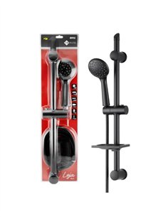 CONJUNTO DE DUCHA ABS NEGRO MODELO LOJA