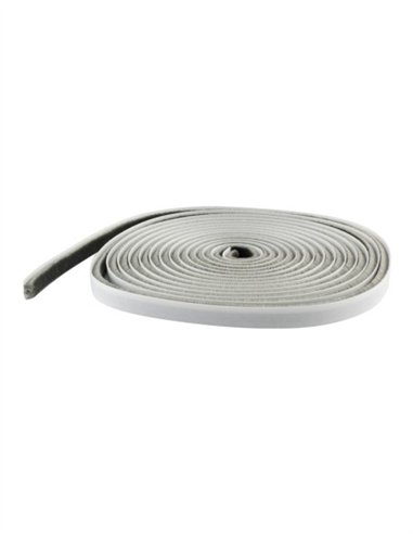 BURLETE AISLANTE CON CEPILLO AUTOADHESIVO 5M - 11 X 7 MM