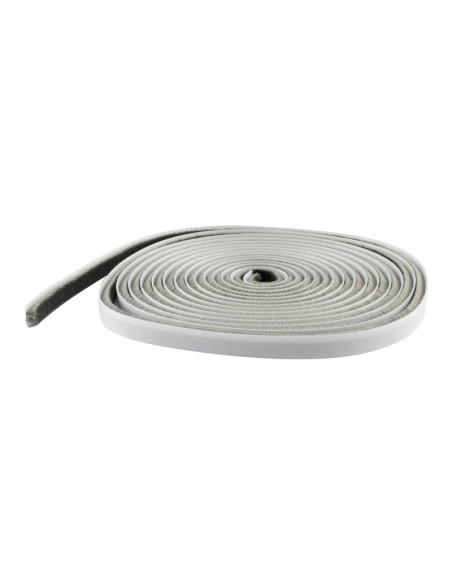 BURLETE AISLANTE CON CEPILLO AUTOADHESIVO 5M - 11 X 7 MM