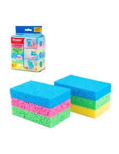 ESPONJA CELULOSA 11X7X2CM (PACK 6UND) KLEANER