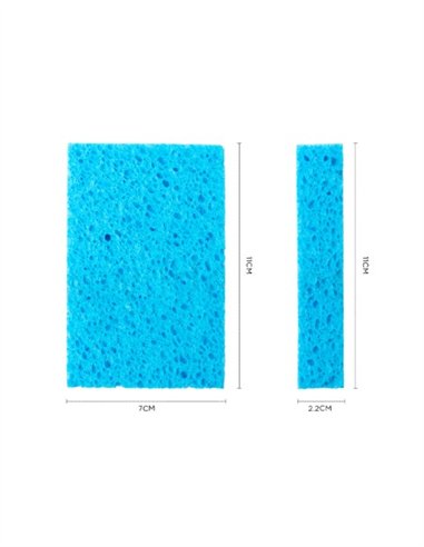 ESPONJA CELULOSA 11X7X2CM (PACK 6UND) KLEANER