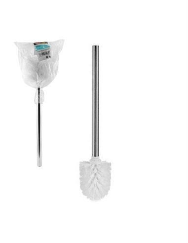 ESCOBILLA MANGO METAL 34.5CM LAUXA HOME - BLANCO
