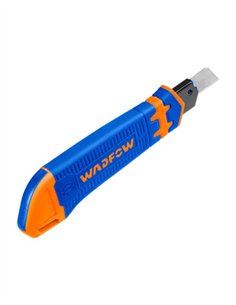 CUTTER RETRACTIL 18X100MM + 3 HOJAS SK5 WADFOW 2