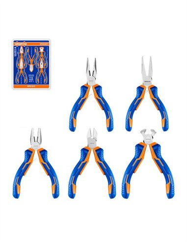 JUEGO 5 PIEZAS ALICATES MINI WADFOW