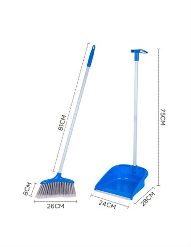 RECOGEDOR ABATIBLE M/METALICO + CEPILLO 90MM