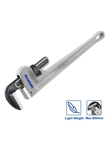 LLAVE ALUMINIO STILSON / GRIFA PARA TUBOS TOLSEN - 350MM / 14" - WADFOW