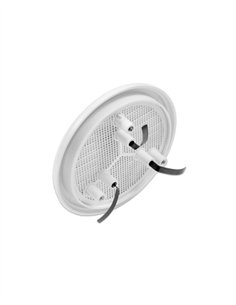 REJILLA REDONDA ABS BLANCA CON MOSQUITERA 100-130MM 2