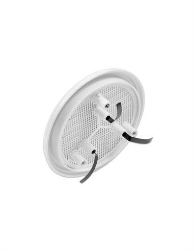 REJILLA REDONDA ABS BLANCA CON MOSQUITERA 100-130MM