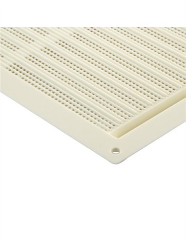 REJILLA PLANA ABS BLANCA C/MOSQUITERA - 170 X 170MM