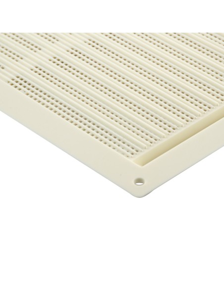 REJILLA PLANA ABS BLANCA C/MOSQUITERA - 170 X 170MM