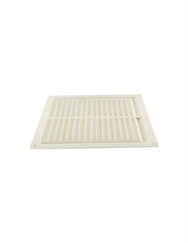REJILLA PLANA ABS BLANCA C/MOSQUITERA - 170 X 170MM
