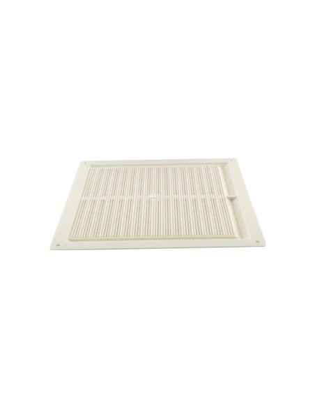 REJILLA PLANA ABS BLANCA C/MOSQUITERA - 170 X 170MM