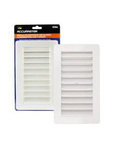 REJILLA DE EMPOTRAR ABS BLANCA C/MOSQUITERA 240X140MM