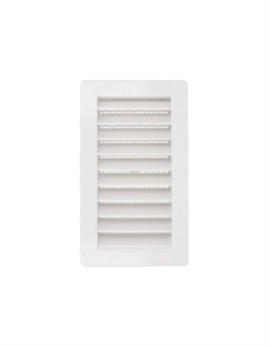REJILLA DE EMPOTRAR ABS BLANCA C/MOSQUITERA 240X140MM
