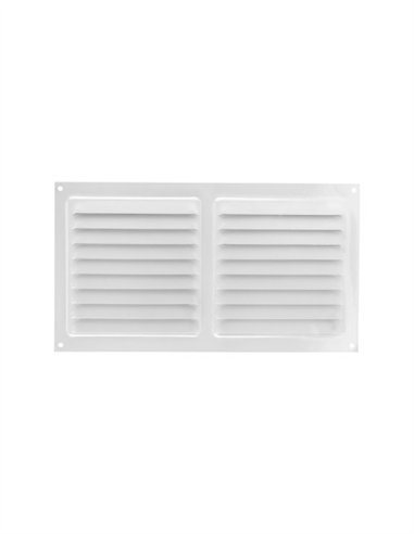 REJILLA PLANA HIERRO LACADO BLANCO - 100 X 200MM
